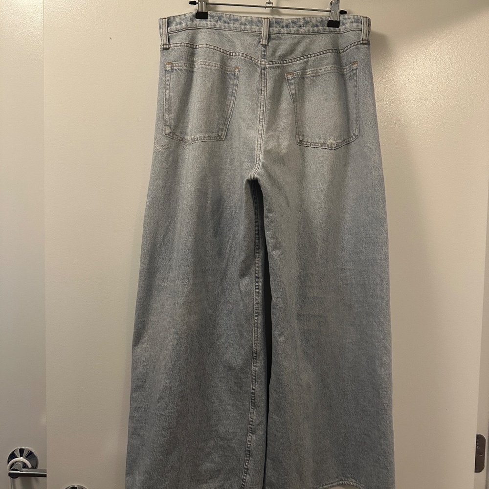 Rag & Bone "Sweatpants Jeans" - Size 31 Miramar Cotton Terry Wide Leg Pants - Picture 3 of 12